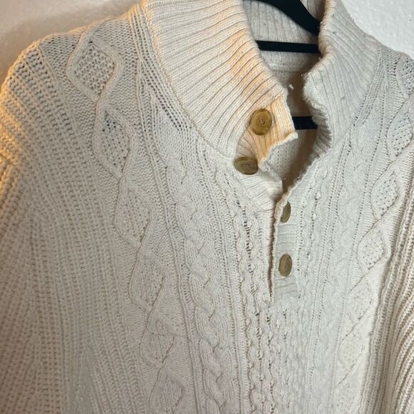 St John’s bay cable knit beige sweater - Picture 2 of 2